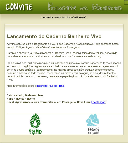You are currently viewing Lançamento do Caderno Banheiro Vivo